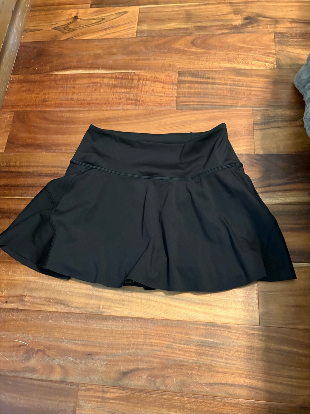 Athleta Ace Tennis Skort 13.5” Black Athletic Pickleball Golf Skirt S (0486)